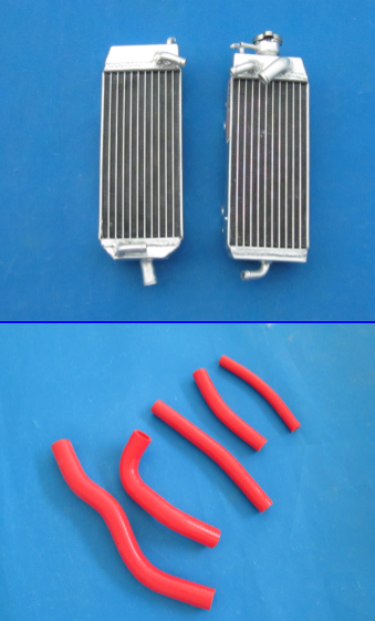 Aluminum Alloy Radiator & hose for Suzuki RM125W RM125X RM125Y 1998-2000 1999 98 99 00