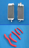 Aluminum Alloy Radiator & hose for Suzuki RM125W RM125X RM125Y 1998-2000 1999 98 99 00