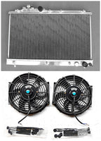 Alu Radiator + Fan For 1993-1999 Toyota Celica GT4 ST202 ST205 3S-GTE 2.0L Turbo   1993 1994 1995 1996 1997 1998 1999