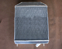 FOR Jaguar XK150 Roadster DHC FHC1950S 57-61 Manual Aluminum radiator+shroud+fan