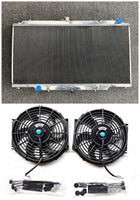 3 Row Aluminum Radiator & Fans For 1997-2001 Nissan Patrol Y61 GU 4.2L TD Diesel AT/MT 1997 1998 1999 2000 2001