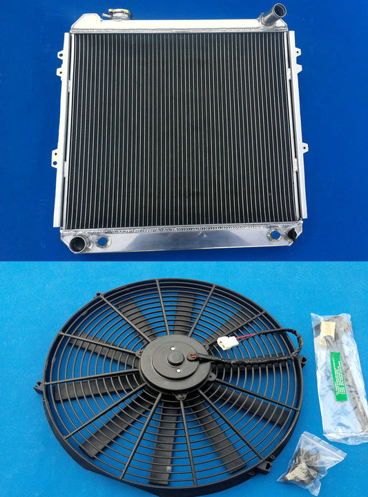 Aluminum Radiator & FAN for Toyota Pickup Truck 3.0L V6 1988-1995 1989 1990 1991 1992 1994