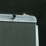 Aluminum Radiator + Fan For 1955-1959 GMC 100 150 Chevy C/K Series Suburban Chevrolet Pickup Truck V8 AT 1956 1957 1958
