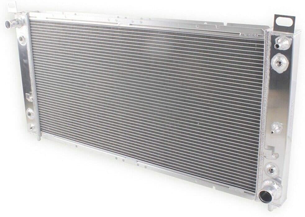 Aluminum radiator & FAN for Chevrolet Chevy Avalanche Cheyenne Silverado Sonora Suburban Tahoe 1500 2500 3500 V6/V8 4.8/5.3/6.0/6.2L