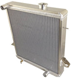 2 core Aluminum Radiator & Fan for Triumph TR6 1969-1974/TR250 1967 1968