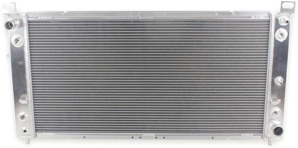 All Aluminum radiator&Shroud & Fans for Chevrolet Chevy Avalanche Cheyenne Silverado Sonora Suburban Tahoe 1500 2500 3500 V6/V8 4.8/5.3/6.0/6.2L