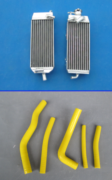 Aluminum Alloy Radiator & hose for Suzuki RM125W RM125X RM125Y 1998-2000 1999 98 99 00