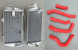 Aluminum universal radiator & silicone hose for Honda CRF250R CRF 250R CRF250 2014 2015 15 14