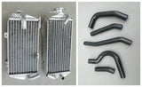 Aluminum universal radiator & silicone hose for Honda CRF250R CRF 250R CRF250 2014 2015 15 14