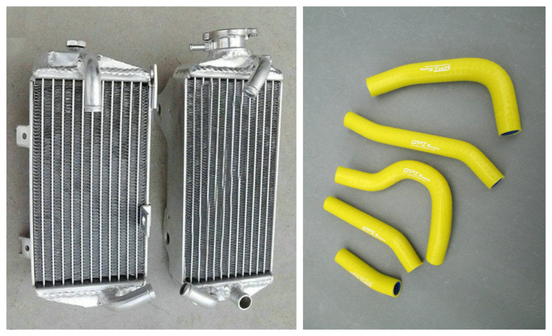 Aluminum universal radiator & silicone hose for Honda CRF250R CRF 250R CRF250 2014 2015 15 14