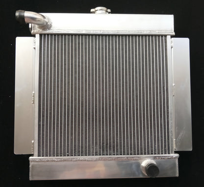 Aluminum Radiator & Fan For Ford Capri RS / Escort Superspeed MK1 Essex V6 2.6 / 3.0L  SA SB SC