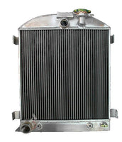 3 ROW 62mm Aluminum Radiator & FAN FOR 1931-1932 Ford Hot Rod Chopped w/Ford 302 V8  Model A 1931 1932