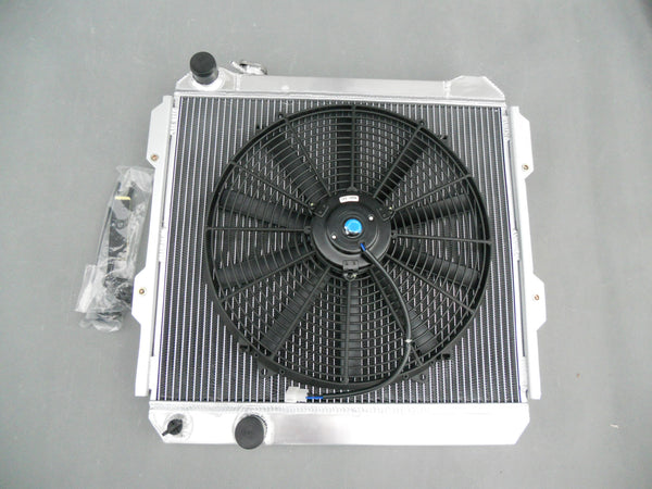 3 ROW Aluminum Radiator + Fan For Toyo-ta Hilux LN85 LN60 LN61 LN65 2.4L 4WD 2.4LTR Diesel MT Pickup Truck 1984-1991