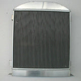 62mm 3 row Aluminum Radiator For 1932 Ford Chopped Hot Rod W / 1932-1939 Model A Chevy 350 V8 Engine 1932 1933 1934 1935 1936 1937 1938 1939