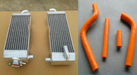 Aluminum radiator and silicone hose FOR YAMAHA YZ125 YZ 125 1996-2001 96 97 98 99 00 01