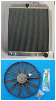 Aluminum Radiator + Fan For 1947-1954 Chevy 3100/3600/3800 Suburban Panel Truck Pickup l6 V8 AT/MT 1948 1949 1950 1951 1952 1953