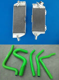 Aluminum Radiator & Silicone Hose For Kawasaki KX250 KX 250 1990-1993 2-stroke KX-250 L&R 90 91 92 93