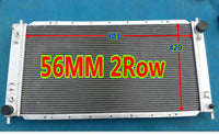 56MM 2Row Aluminum Radiator For Ford F Series Pickup F150 F250 Expedition 4.2L V6 4.6L 5.4L V8 256/281 1997-1998 Lobo 2001-2002
