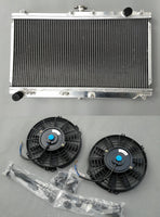 52mm Aluminum Racing Radiator & FANS FOR Mazda MX5 MX-5 Miata NB MT 1.6/1.8L L4 engine 1998-2005 KIT 99 00 01 02 03 04