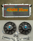 Aluminum Radiator & 2*Fans for Toyota MR2 W20 2.0L 3SGTE I4 SW20 REV1 REV2 REV3 TURBO NA 1990-1999 MT KIT 90 91 92 93 94 95 98