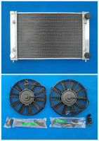 ALUMINUM RADIATOR + Fans FOR VW Cabriolet Golf MK2 MK II 1.6 8V and 1.8 16V Corrado Scirocco MT 1981-1995 KIT 82 84 86 89 91 92