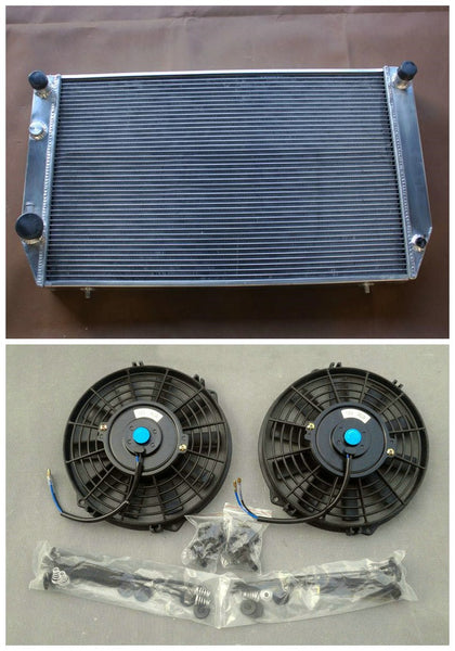 3row Aluminum Radiator + Fans FOR JAGUAR XJS XJ12 V12 5.3L 6.0L 1976-1996 2+2 Coupe XJ-S XJ-12 AT/MT 81 82 91 92 95