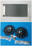 Aluminum Radiator & Fans for 1981-1991 VW GOLF MK1 MK2 1.6D 1.6 1.8 8V GTI/SCIROCCO MK1/2 MT 82 84 83 90