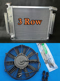 3Row Aluminum Radiator + Fan For 1970-1981 International Harvester Scout II & Pickup 3.2L 5.0L 5.6L I4 V6 V8 Softop Safari II