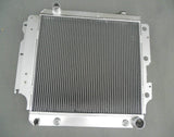 Aluminum Radiator For Jeep Wrangler YJ TJ AMC I4 I6 Engine 1987-2006 2.4/2.5/4.0/4.2L 148/150/242/258Cu AT/MT