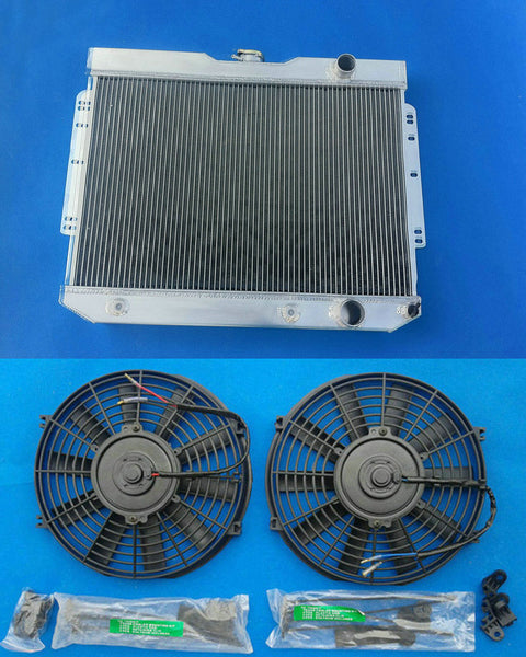 3 ROW Aluminum Radiator + Fans FOR CHEVY BEL AIR/BISCAYNE/CHEVELLE/IMPALA 1959-1963 59 60 61 62 63