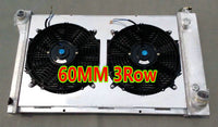 3row 60mm Aluminum radiator & shroud & fans For Chevrolet C/K Chevy C10 C20 K10 K20 K30 Pick up Blazer GMC K15 I6/V8 1967-1972