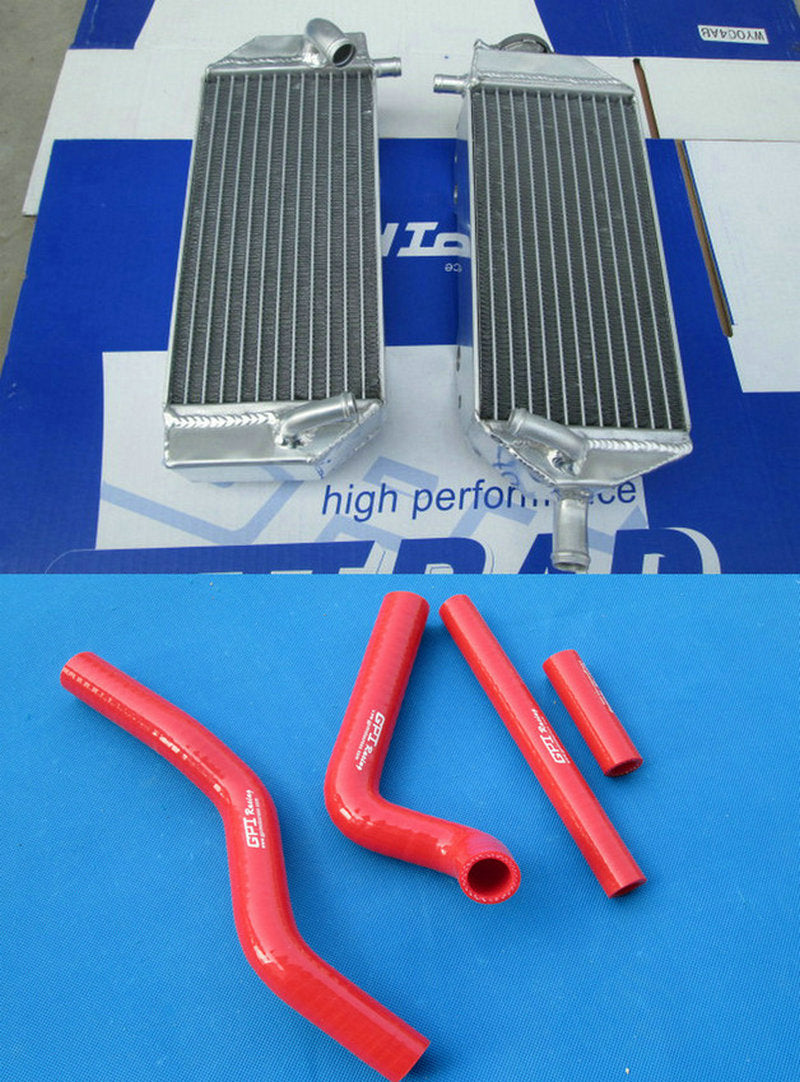 aluminum radiator &  hose FOR Suzuki RM125 RM 125 2001-2008 2002 2003 2004 05