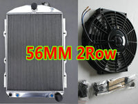 Aluminum Radiator & Fan For Chevrolet CHEVY HOT / STREET ROD 350 5.7L V8 W/Tranny Cooler 1938 Auto 38