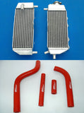 Aluminum Radiator and hose for YAMAHA YZ125 YZ 125 2-stroke 2005-2014 05 06 07 08 09 10 11 12 13 14