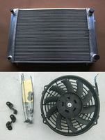 Aluminum Radiator & fans for Triumph TR7 TR 7 2.0L 1998CC Manual 1975–1981 Convertible 1976 1977 1978 1979 1980 1981 1975 TR-7