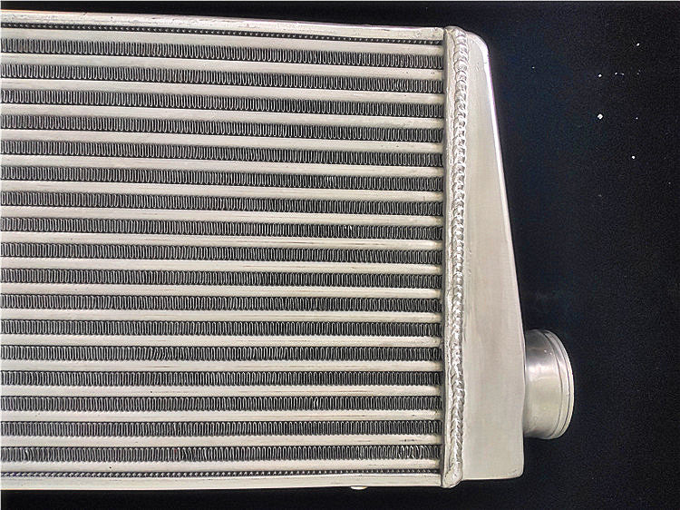 Universal Alloy Intercooler 600x300x76mm 76mm 3" Inlet Outlet Turbo Tubo Pipe
