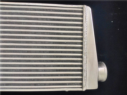 Universal Alloy Intercooler 600x300x76mm 76mm 3" Inlet Outlet Turbo Tubo Pipe