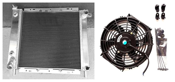 Aluminum Radiator & FAN FOR Ford Bronco II Explorer Ranger Mazda Navajo B3000 B4000 1985-1994 1985 1986 1987 1988 1989 1990 1991 1992 1993 1994