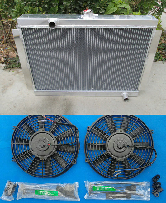 NEW 3 ROW 1975-1983 for Nissan Datsun 280Z 280ZX Aluminum Radiator MT+2X FANS 1981 1982