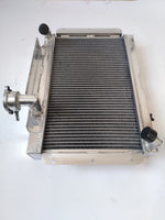 5ROW Aluminum Radiator & fan for ROVER MG A MGA 1500 1600 Twin Cam Mark II DeLuxe 1622 cc MT 1955-1962 1.5/1.6L I4 58 59 60 61