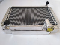 5ROW Aluminum Radiator & fan for ROVER MG A MGA 1500 1600 Twin Cam Mark II DeLuxe 1622 cc MT 1955-1962 1.5/1.6L I4 58 59 60 61