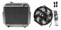 Aluminum radiator & fan For 1988-1992 Nissan Forklift A10-A25 H20 1988 1989 1990 1991 1992