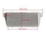 Universal 23.5*8.3*2.7" FMIC Front Mount Intercooler Aluminum Tube&Fin Turbo