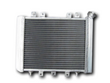 GPI Aluminum Radiator & FAN For Kawasaki Brute Force 650 2006-2010  2008 2009/ Brute Force 750 2005-2007 2006