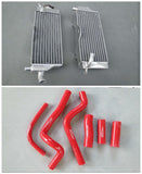 6 PCS Silicone Hose + Aluminum Radiator FIT For Honda CR500 CR500R CR 500 R 1989 500CC 89