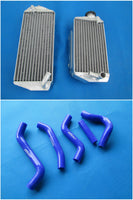 Aluminum radiator and silicone hose FOR  2007  Suzuki RMZ450 RMZ-450 RMZ 450
