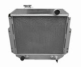 Aluminum radiator & fan For 1988-1992 Nissan Forklift A10-A25 H20 1988 1989 1990 1991 1992