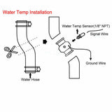 28MM 1.11" Water Temp Gauge Radiator Sensor Adaptor Attachment Aluminum silver - CHR Racing