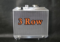 NEW 3Row aluminum radiator for JEEP Willys 1941-1952 51 50 49 48 47 46 45+2XFANS - CHR Racing