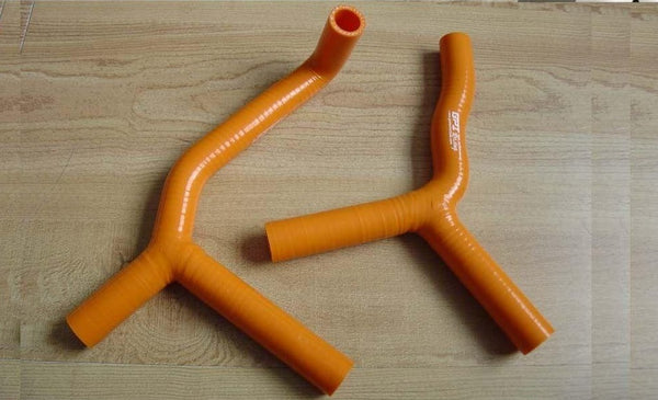 silicone radiator orange hose for KTM 105SX 105XC 03 04 05 06 07 08 2003 2004 2005 09